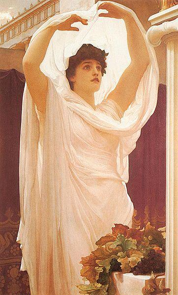 Frederic,lord leighton,p.r.a.,r.w.s English: Invocation Germany oil painting art